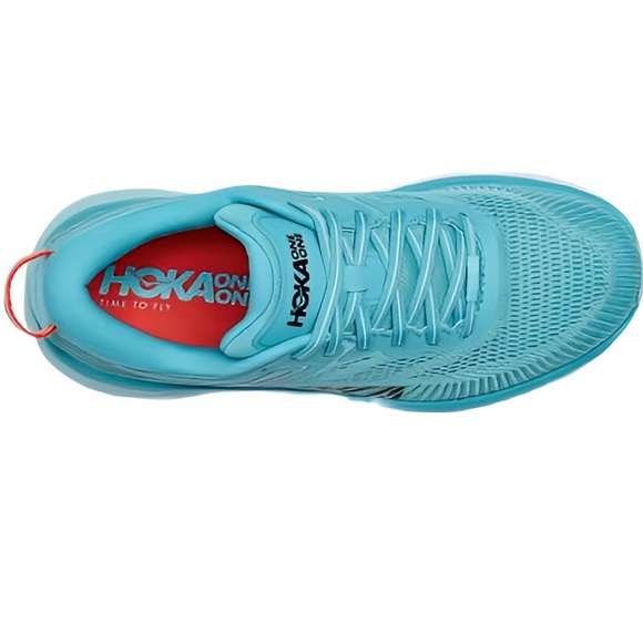 Hoka One One Bondi 7 Running Shoes Teal Aqua Women’s 8.5 Perfect shoes - Picture 2 of 7